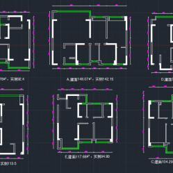 江油城南印象cad户型图